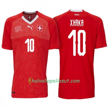 Jalkapallo Pelipaidat Sveitsi Xhaka 10 World Cup 2018 Kotipaita